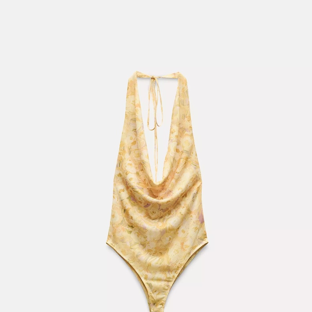 Floral Yellow Bodysuit